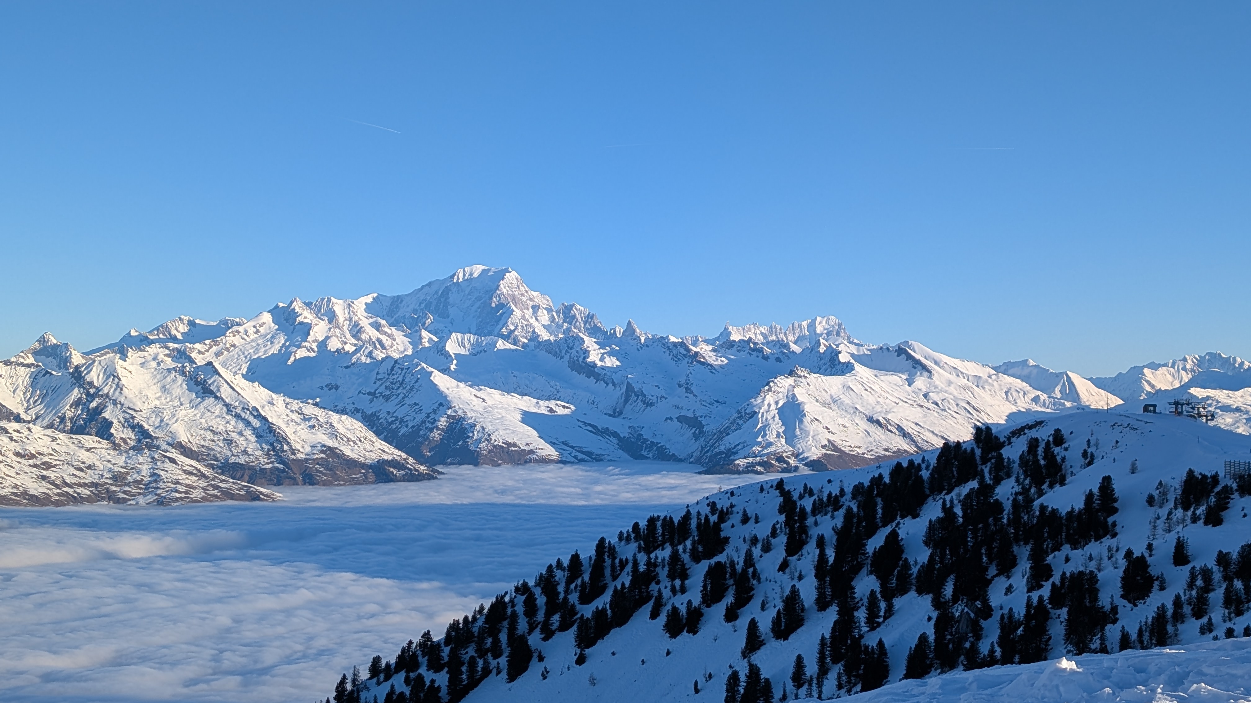 Le Mont-Blanc vu depuis la Vanoise